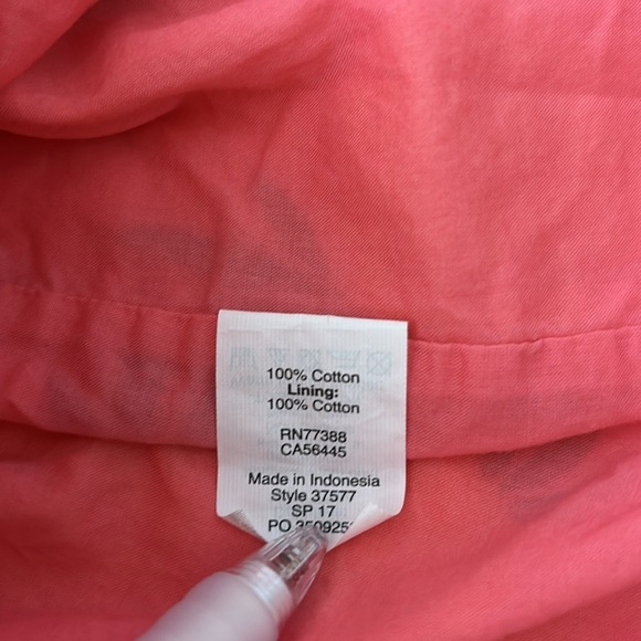 J Crew Mini Skirt Small Pink Yellow Pineapple Print Pull On Vacation Summer Cute - Picture 2 of 6